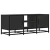 vidaXL Mueble de TV madera de ingenier&iacute;a y metal negro 100x35x41 cm
