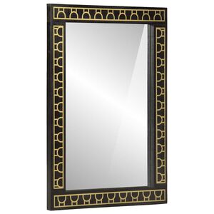 vidaXL Espejo de ba&ntilde;o madera maciza de acacia y vidrio 50x70x2,5 cm