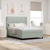 vidaXL Cama tipo Box Spring Gris Claro 140 x 200 cm Terciopelo