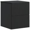 vidaXL Mesita de Noche de Pared Negro 33 x 34,5 x 40 cm