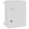 vidaXL Armario de Control Gris 37 x 19,5 x 40 cm Pl&aacute;stico ABS
