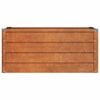 vidaXL Arriate oxidado de acero corten 100x40x45 cm
