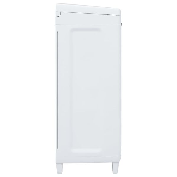 vidaXL Cubo de basura para jardín con 3 bolsas gris oscuro 65x38x102cm