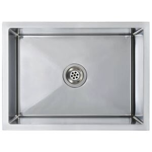 vidaXL Fregadero de cocina hecho a mano acero inoxidable