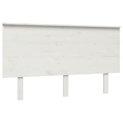 vidaXL Cabecero de cama madera maciza de pino blanco 184x6x82,5 cm