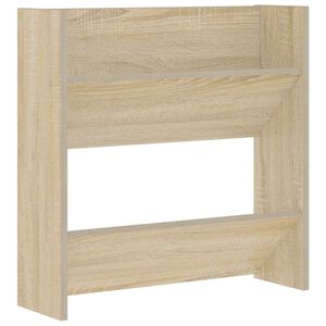 vidaXL Zapatero de pared madera contrachapada roble Sonoma 60x18x60 cm
