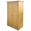 vidaXL Armario con 1 caj&oacute;n de madera maciza de roble 90x52x183 cm