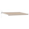 vidaXL Toldo Retr&aacute;ctil El&eacute;ctrico Beige y Blanco 4,5 x 3,5 m