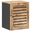 vidaXL Mueble colgante con puerta Marr&oacute;n y Negro 38 x 33,5 x 48 cm