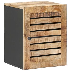 vidaXL Mueble colgante con puerta Marr&oacute;n y Negro 38 x 33,5 x 48 cm