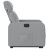 vidaXL Sill&oacute;n el&eacute;ctrico reclinable elevable de tela gris claro