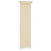 vidaXL Persiana enrollable de exterior crema 65x230 cm HDPE