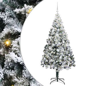 vidaXL &Aacute;rbol de Navidad artificial 180 cm PVC y Acero y Pl&aacute;stico