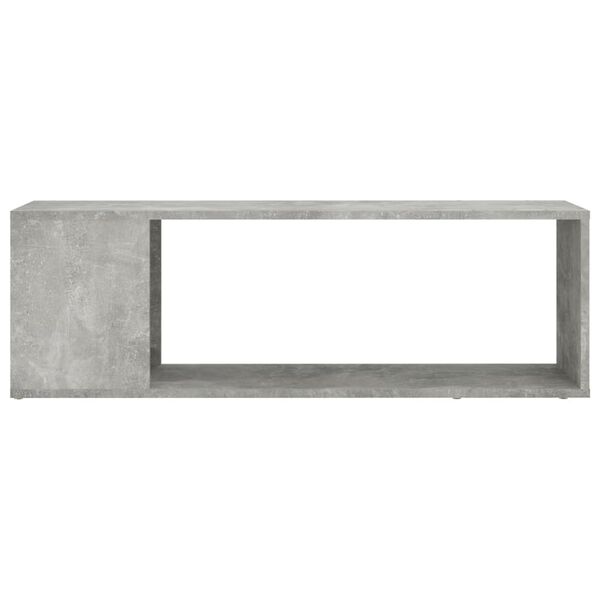 vidaXL Mueble para TV madera contrachapada gris hormig&oacute;n 100x24x32 cm