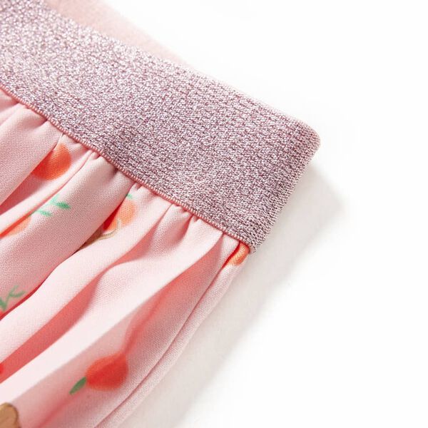 Falda plisada infantil naranja claro 92