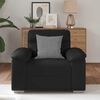 vidaXL Sillón de sofá de cuero sintética negro 60 cm