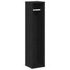vidaXL Mueble de ba&ntilde;o con portarrollos negro 20,5x20x90 cm
