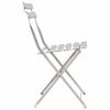 vidaXL Silla de jard&iacute;n plegable 2 pcs Beige 42 x 46 x 82cm Metal