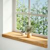 vidaXL Alféizares de ventana 2 uds madera maciza roble marrón claro