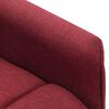 vidaXL Sillón de masaje elevable tela rojo tinto