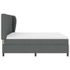 vidaXL Cama tipo Box Spring con colch&oacute;n Gris oscuro 200 x 200 cm tela