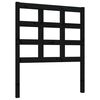 vidaXL Cabecero de cama madera maciza de pino negro 80,5x4x100 cm