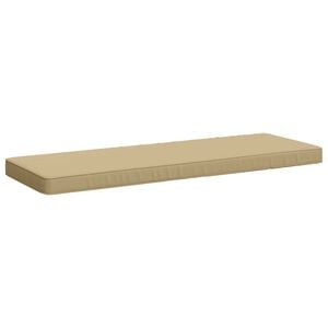 vidaXL Coj&iacute;n para banco de 1 pieza VUGHT 100% Poli&eacute;ster Beige