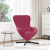 vidaXL Sill&oacute;n huevo Rojo vino 63 x 73 x 90 cm Terciopelo