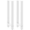 vidaXL Patas para mesa de bar blancas (2 unidades, 40 x 100-101 cm, acero)