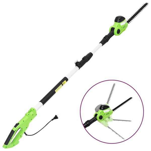 vidaXL Cortasetos el&eacute;ctrico telesc&oacute;pico p&eacute;rtiga 25/41 cm 710/550W