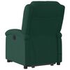 vidaXL Sill&oacute;n reclinable de masaje elevable terciopelo verde oscuro