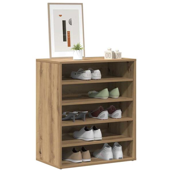 vidaXL Mueble zapatero madera ingenier&iacute;a roble artisan 60x35x70 cm