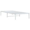 vidaXL Estructura de cama sin colch&oacute;n metal blanco 90x190 cm