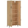 vidaXL Aparador alto madera contrachapada color roble 69,5x34x180 cm