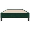 vidaXL Estructura cama sin colch&oacute;n terciopelo verde oscuro 100x220 cm