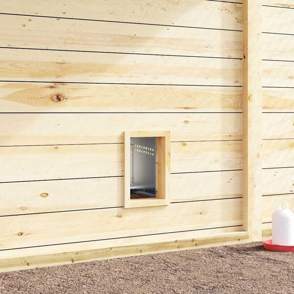 vidaXL Nido para gallinas de 1 compartimento con patas de acero galvanizado