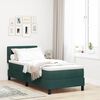 vidaXL Cama Box Spring LED con LED Verde oscuro 80 x 200 cm Terciopelo