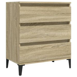 vidaXL Aparador de madera contrachapada roble Sonoma 60x35x70 cm