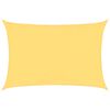 vidaXL Toldo de vela beige HDPE 160 g/m&sup2; 3,5x4,5 m