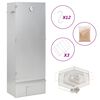 vidaXL Horno ahumador de BBQ con generador humo fr&iacute;o acero galvanizado