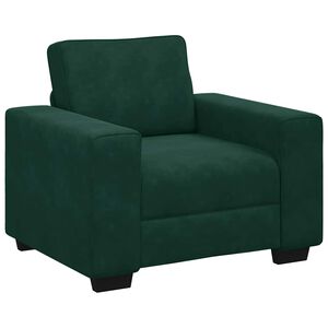vidaXL Sill&oacute;n sof&aacute; verde oscuro 100x77x82 cm Terciopelo