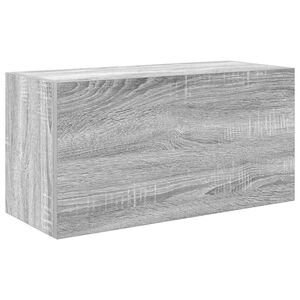vidaXL Armario de pared ba&ntilde;o madera ingenier&iacute;a gris Sonoma 60x25x30 cm