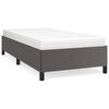 vidaXL Estructura de cama sin colch&oacute;n cuero sint&eacute;tico gris 80x200 cm