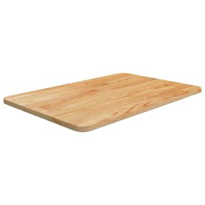 vidaXL Encimera baño madera maciza tratada marrón claro 60x40x1,5 cm
