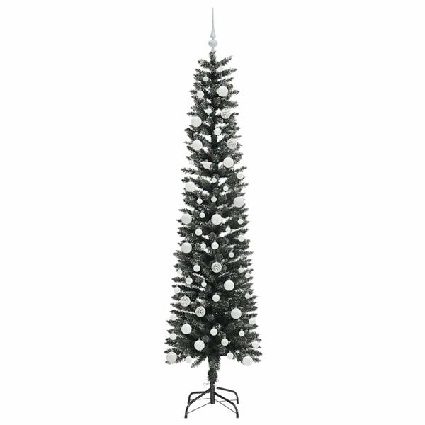 vidaXL &Aacute;rbol de Navidad artificial Verde 210 cm PVC, Pl&aacute;stico y Acero
