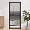 vidaXL Puerta Interior Negro 93 x 201.5 cm Vidrio templado y aluminio