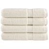 vidaXL Toallas de sauna SOLUND 4 unidades crema 80x200 cm 600 gsm