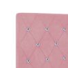 vidaXL Cama tipo Box Spring con cabecera Rosa 140 x 200 cm Terciopelo