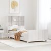 vidaXL Estructura de cama sin colch&oacute;n madera maciza blanca 90x190 cm