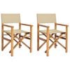 vidaXL Silla de comedor Marr&oacute;n y Beige 56 x 54 x 87 cm